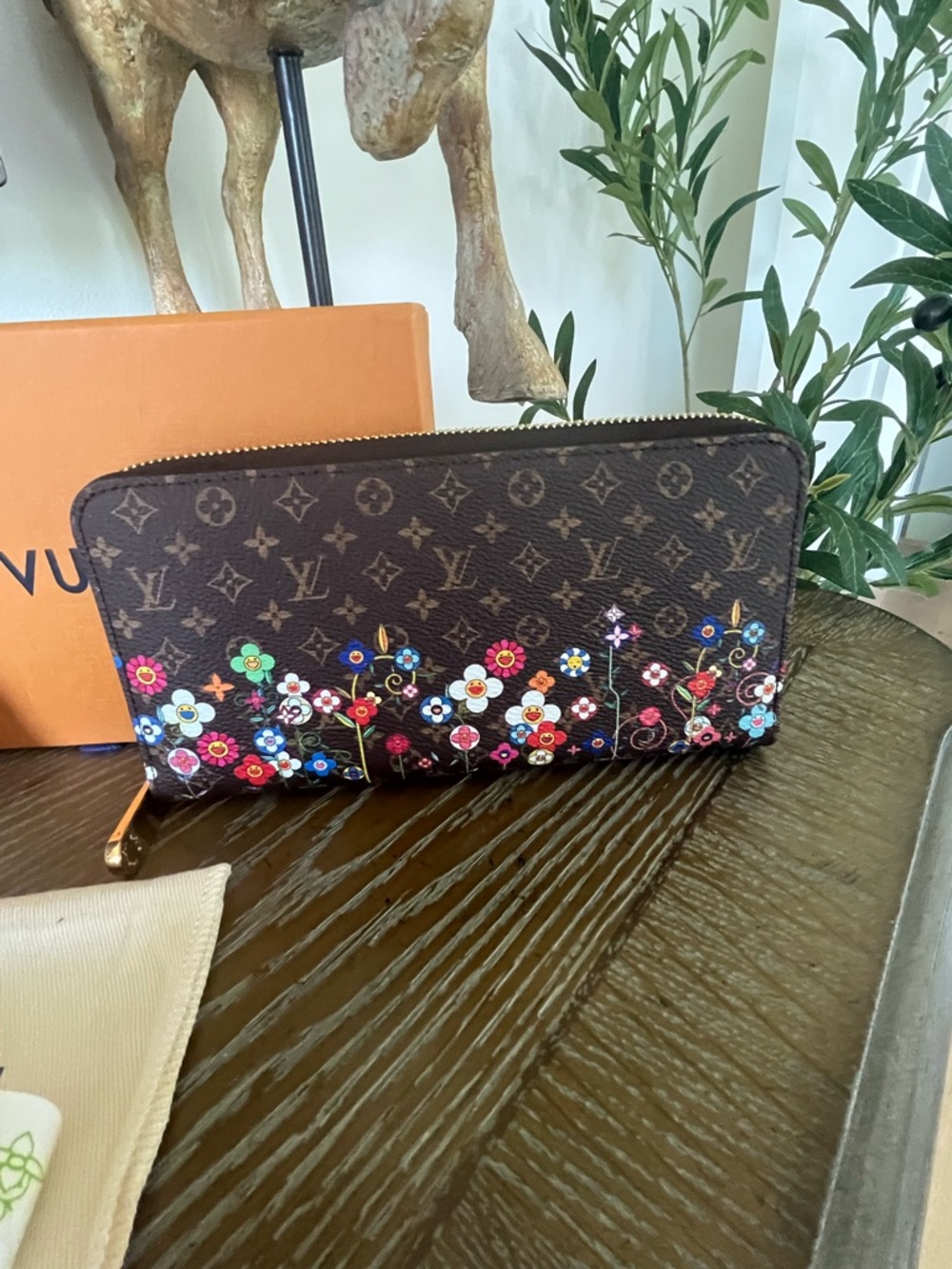 Louis Vuitton TM X LV Flowers Zippy Wallet
